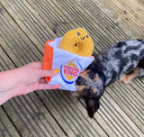 Fast Food Onion Rings Hide & Seek Dog Toy By Hugsmart