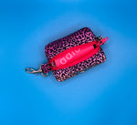 Rainbow Animal Print Poo Bag Holder Handmade By Urban Tails