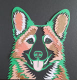 Corgi Paper-Cut Artwork By Houndy Ever After Crafts