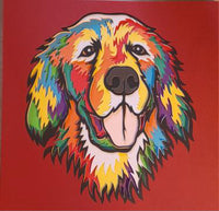 Golden Retriever Paper-Cut Artwork By Houndy Ever After Crafts