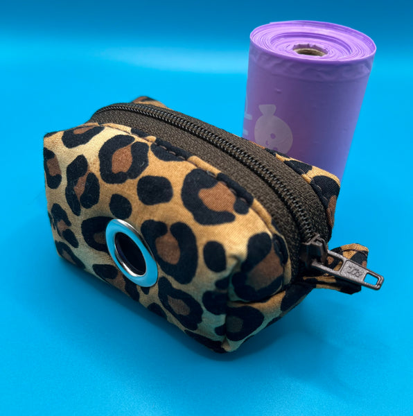 Classic Animal Print Poo Bag Holder Handmade By Urban Tails