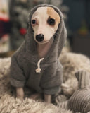 Mid Grey Cosy Dog Hoodie