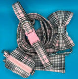 Pink Sugar Tartan Poo Bag Holder Handmade By Urban Tails