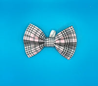 Pink Sugar Tartan Dog Bow Tie Handmade By Urban Tails