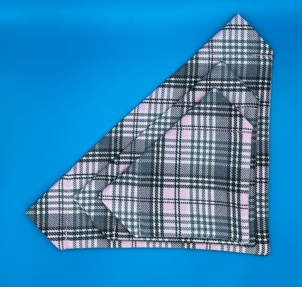 Pink Sugar Tartan Bandana By Urban Tails