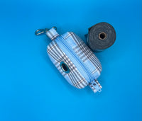 Blue Candy Tartan Poo Bag Holder Handmade By Urban Tails