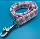 Gingham Love Dog Lead Handmade By Urban Tails