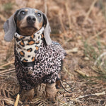 Cheetah Lavender Lilac Handmade Fleece Dog Snood By Urban Tails