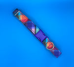 Vibrant Check Dog Collar Handmade By Urban Tails