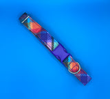 Vibrant Check Dog Collar Handmade By Urban Tails