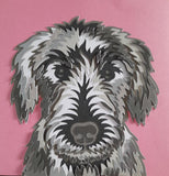 Bedlington Whippet Paper-Cut Artwork By Houndy Ever After Crafts