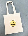 Acid Smiley Tote Bag By The Distinguished Dog Company