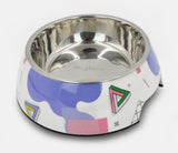 90s Print Easy Feeder Pet Bowl By Hugsmart
