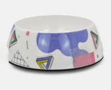 90s Print Easy Feeder Pet Bowl By Hugsmart
