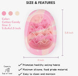 Egg Cotton Candy Small Slow Feeder By Chewffon