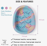 Egg Rainbow Large Slow Feeder By Chewffon