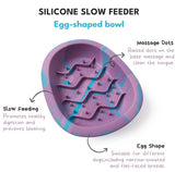 Egg Blueberry Large Slow Feeder By Chewffon