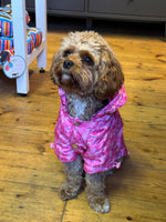 Rainstorm Pink Camouflage Print Dog Jacket By Urban Pup