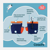 Navy, Lime & Coral Train & Treat Bag By Coachi