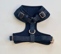 The Showstopper - City Dark Denim Harness By Doodle Couture