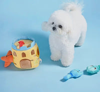 PRE ORDER Beach Sand Castle Hide & Seek Dog Toy By Hugsmart