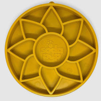 Sunflower Design Shallow eTray Enrichment Tray Slow Feeder for Dogs By Soda Pup