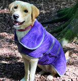 Microfibre Purple Dog Drying Coat By Henry Wag