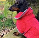 Microfibre Red Dog Drying Coat By Henry Wag