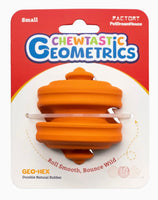 Orange Geometrics Enrichment Ball By Pet Dream House
