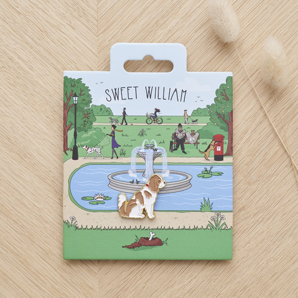 Cavalier Enamel Dog Pin By Sweet William