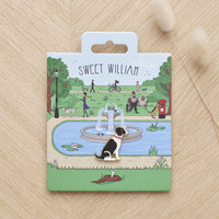 Black & White Springer Spaniel Enamel Dog Pin By Sweet William