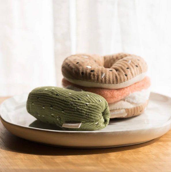 Bagel & Pickle Snuffle Toy By Lambwolf Collective
