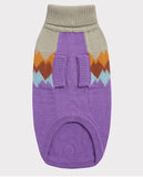 Fireside Purple Knitted Dog Sweater By GF Pet