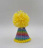 Rainbow Bones Handcrafted Dog Party Hat By Pup Party Hats