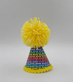 Rainbow Bones Handcrafted Dog Party Hat By Pup Party Hats