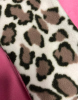 Snow Leopard Bubblegum Pink Handmade Fleece Dog Snood By Urban Tails