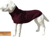 Grape Rascal Cable Knit Sweater By Canine & Co