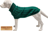 Forest Green Rascal Cable Knit Sweater By Canine & Co