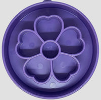 Purple Flower Design Enrichment Slow Feeder Bowl Soda Pup