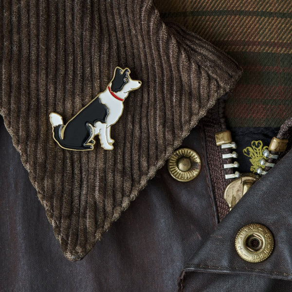 Border Collie Enamel Dog Pin By Sweet William