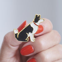 Border Collie Enamel Dog Pin By Sweet William