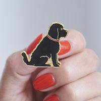 Black Cockapoo Enamel Dog Pin By Sweet William