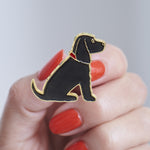 Black Cocker Spaniel Enamel Dog Pin By Sweet William
