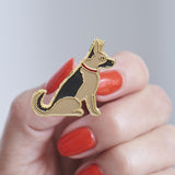 German Shepard Christmas Dog Pin By Sweet William