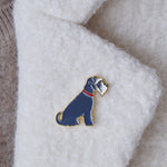 Grey Schnauzer Christmas Dog Pin By Sweet William