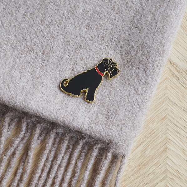 Black Schnauzer Christmas Dog Pin By Sweet William
