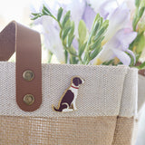 Liver & White Springer Spaniel Enamel Dog Pin By Sweet William