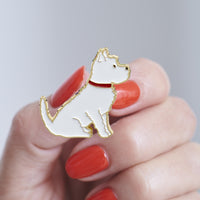 Westie Enamel Dog Pin By Sweet William