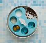 SPIN Interactive Slow Feeder Bowl Palette Blue By PetDreamHouse