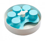 SPIN Interactive Slow Feeder Bowl Palette Blue By PetDreamHouse